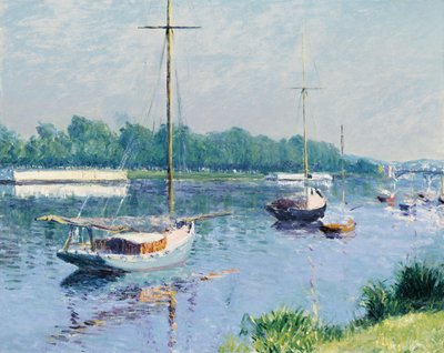 Lake Argenteuil; Argenteuil-bassinet, ca. 1882 af Gustave Caillebotte