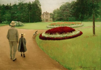 Ejendommens park i Yerres af Gustave Caillebotte