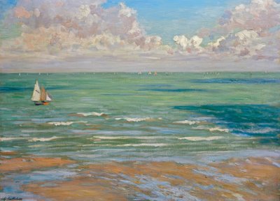 Marine (ud. Marine, regattaer i Villers) af Gustave Caillebotte