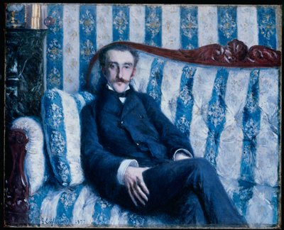 Portræt af Monsieur R., 1877 af Gustave Caillebotte