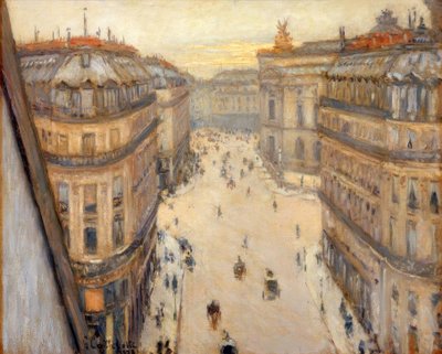 Rue Halévy, udsigt fra sjette sal af Gustave Caillebotte
