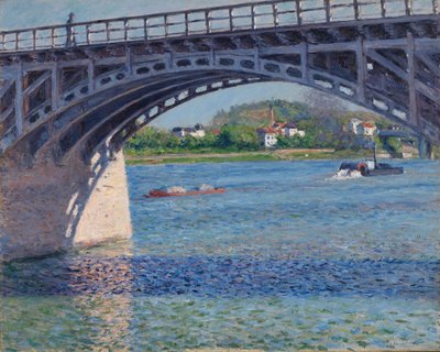 Argenteuil-broen og Seinen af Gustave Caillebotte