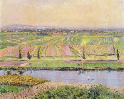 Gennevilliers-sletten fra Argenteuils bakker, 1888 af Gustave Caillebotte