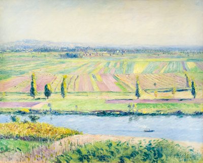 Sletten i Gennevilliers fra bakkerne i Argenteuil af Gustave Caillebotte