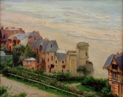 Trouville, stranden og villaerne af Gustave Caillebotte