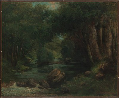 En bæk i skoven af Gustave Courbet