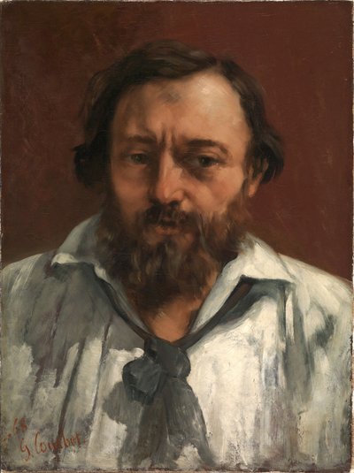 Portræt af digteren Pierre Dupont af Gustave Courbet