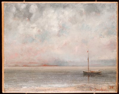 Skyer ved Genevesøen, 1875 af Gustave Courbet