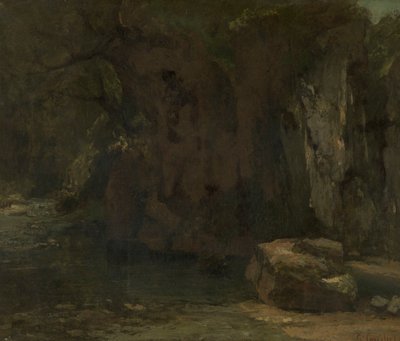 Klipperne ved La Loue af Gustave Courbet