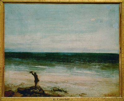 Front de mer a Palavas (maleri på lærred) af Gustave Courbet