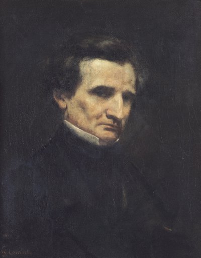 Hector Berlioz (1803-69) 1850 af Gustave Courbet