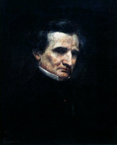 Hector Berlioz, fransk romantisk komponist, 1850 af Gustave Courbet