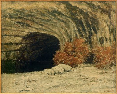 Kilden til Loue, vinter af Gustave Courbet