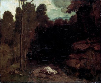 Landskab med en død hest, 1850