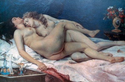 Søvn, 1866 af Gustave Courbet