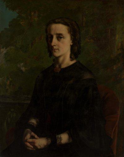 Madame Frederic Breyer Fanny Hélène Van Bruyssel, 1830-1894, 1858. af Gustave Courbet