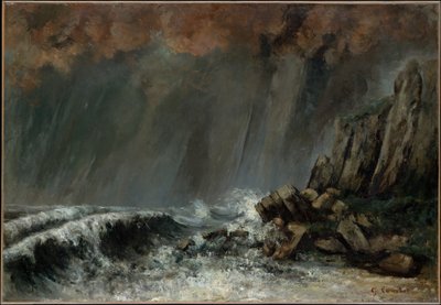 Marine: Vandhvirvelen af Gustave Courbet