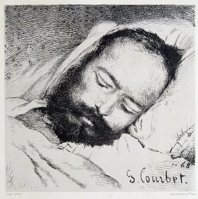 Ligportræt af Proudhon, 20/01/1865 - af Gustave Courbet af Gustave Courbet