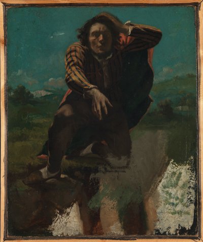 På kanten af ​​klinten af Gustave Courbet