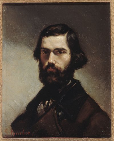 Portræt af Jules Vallès (1832-1885), forfatter. af Gustave Courbet