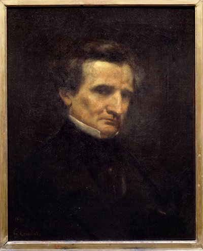 Portræt af Hector Berlioz (1803-1869), fransk komponist. Maleri af Gustave Courbet (1819-1877) af Gustave Courbet