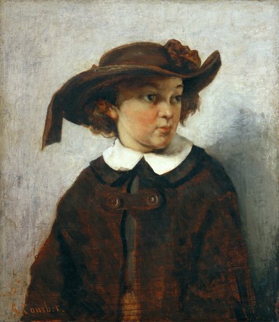 Portræt af en ung pige af Gustave Courbet