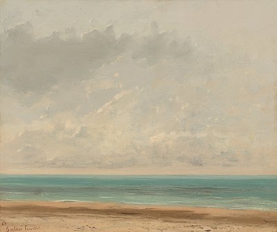 Stille hav. 1866 af Gustave Courbet