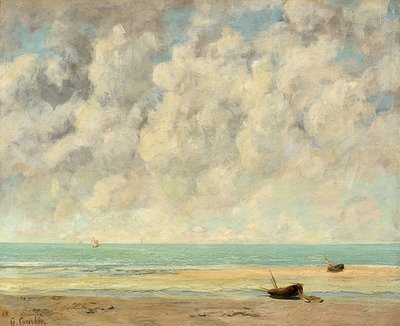 Stille hav. 1869 af Gustave Courbet
