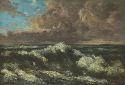 Havlandskab; Sølandskab, ca. 1870 af Gustave Courbet