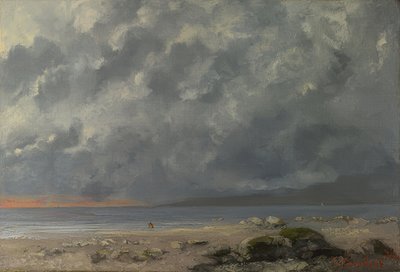 Strand musik. 1874 af Gustave Courbet