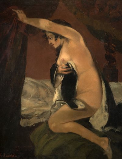 Studie for Venus i Venus og Psyche, 1865. af Gustave Courbet