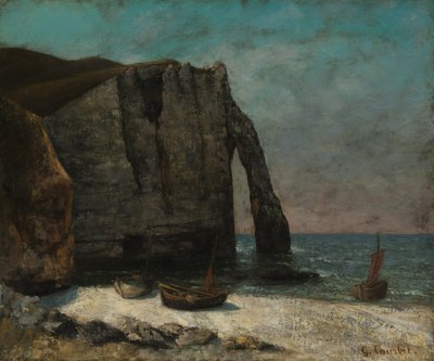 Klippen ved Étretat, efter 1872. af Gustave Courbet
