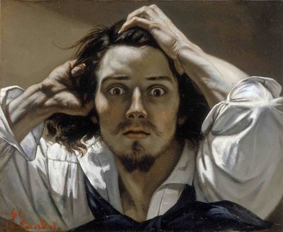 Selvportræt af den desperate mand af Gustave Courbet