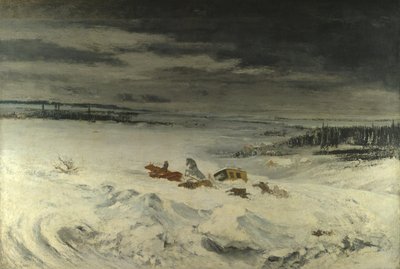 Fliden i sneen, 1860 af Gustave Courbet