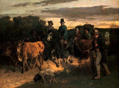 The Farmers of Flagey The Peasants of Flagey, 1855 af Gustave Courbet