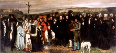 Begravelsen i Ornans, 1850 af Gustave Courbet