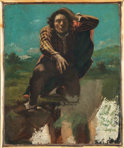 The Mad Man with Fear, ca. 1844 (olie på lærred) af Gustave Courbet