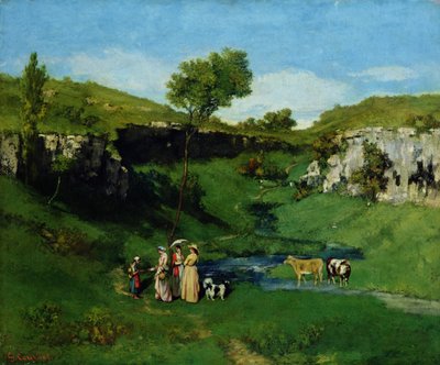 Landsbyens jomfruer af Gustave Courbet