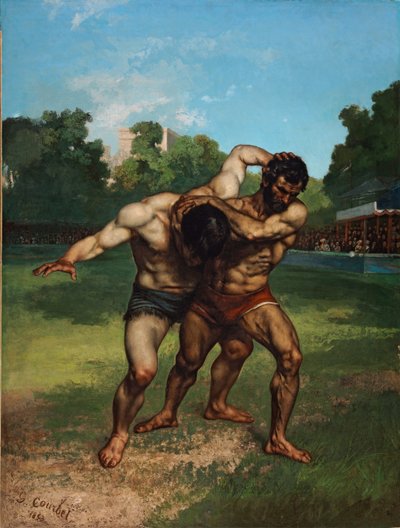 Wrestlerne af Gustave Courbet