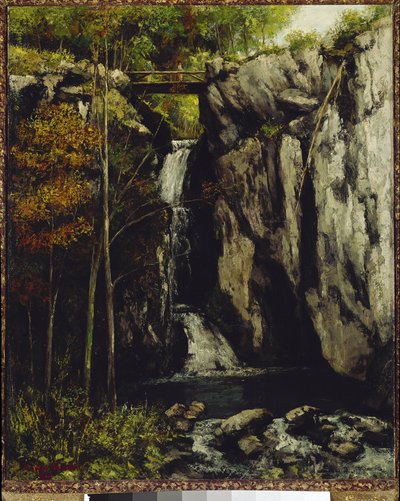 Gour de Conches fald, Myon (olie på lærred af Gustave Courbet