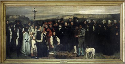 Begravelsen i Ornans - af Gustave Courbet, Musée d
