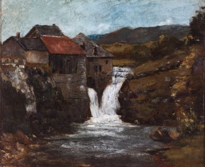 Møllen i Orbe af Gustave Courbet
