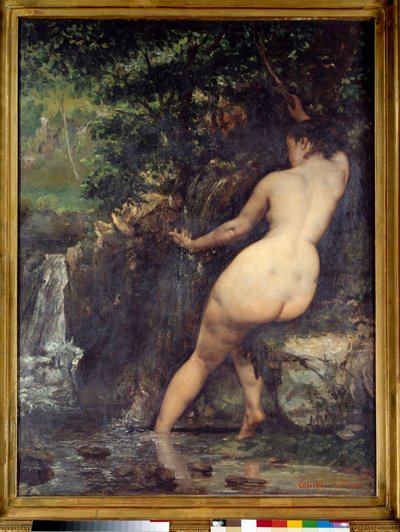 Kilden eller badende ved kilden Maleri af Gustave Courbet (1819-1877) 1868 Søn. 1,28x0,97 m Paris, musee d