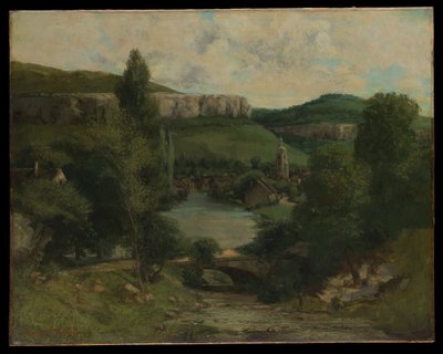 Udsigt over Ornans af Gustave Courbet