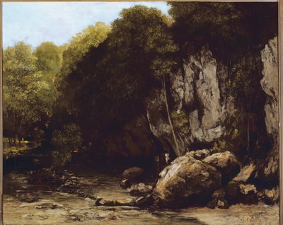 Udsigt over stedet for Le Puits-Noir nær Ornans i Doubs (olie på lærred af Gustave Courbet