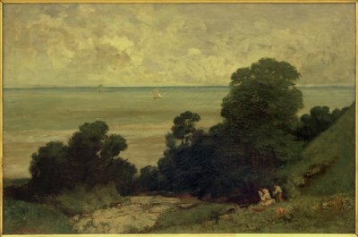 Udsigt taget i Honfleur af Gustave Courbet