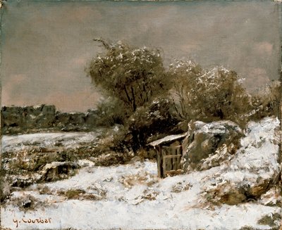 Vinterscene, efter 1855 af Gustave Courbet