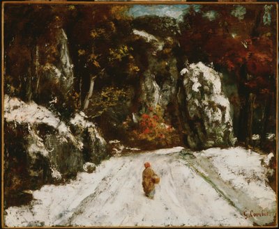 Vinter i Jura af Gustave Courbet