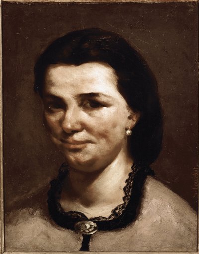 Kvindens hoved af Gustave Courbet
