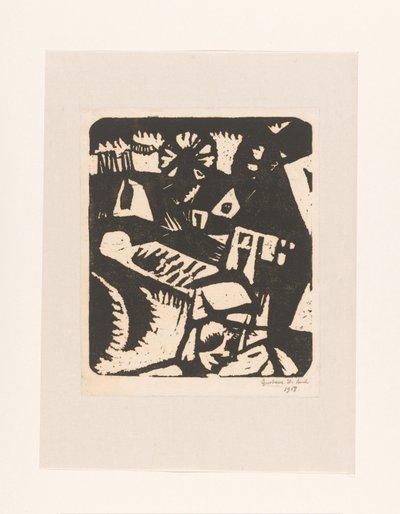 Landskab af Gustave De Smet (signed by artist)